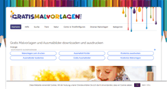Desktop Screenshot of gratismalvorlagen.com