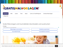 Tablet Screenshot of gratismalvorlagen.com